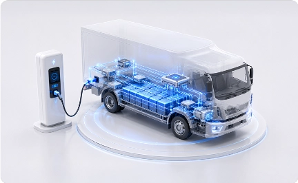 Accolade commercial vehicle electronics truck render