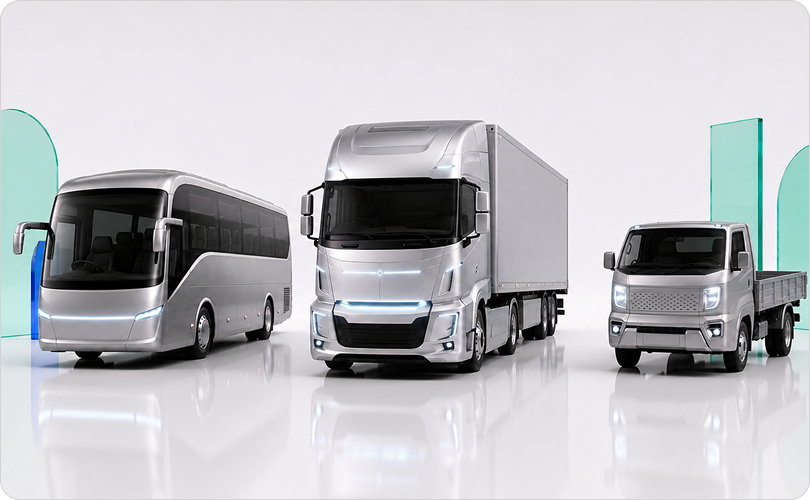 Accolade commercial vehicle electronics truck render